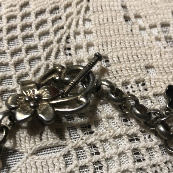 Vintage Gold Tone Repurposed Charm Bracelet - Picture 5 of 6